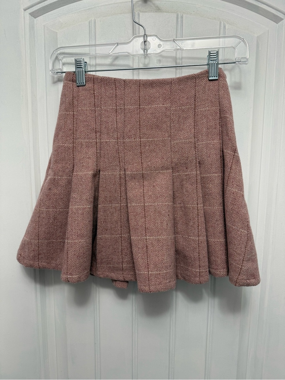 Fashion Nova Trendy Y2K Pink Plaid Mini Tennis Skirt Size XS (56-2)